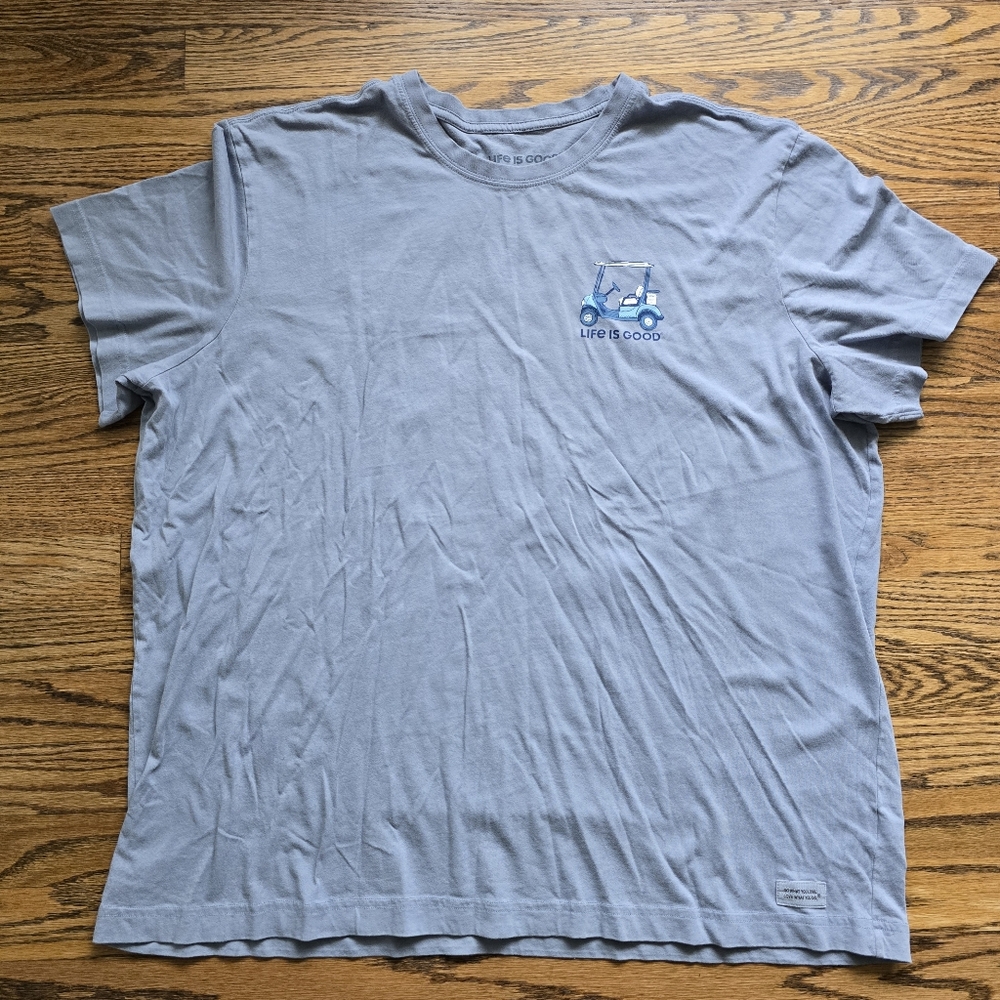 Men's Life Is Good "Golf More Worry Less" Short Sleeve Tee XXL